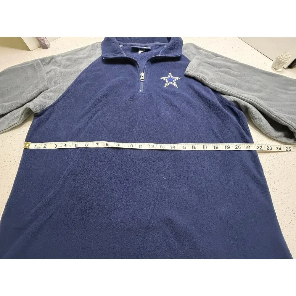Dallas Cowboys Authentic quarter-zip pullover Size Medium Navy/Gray
